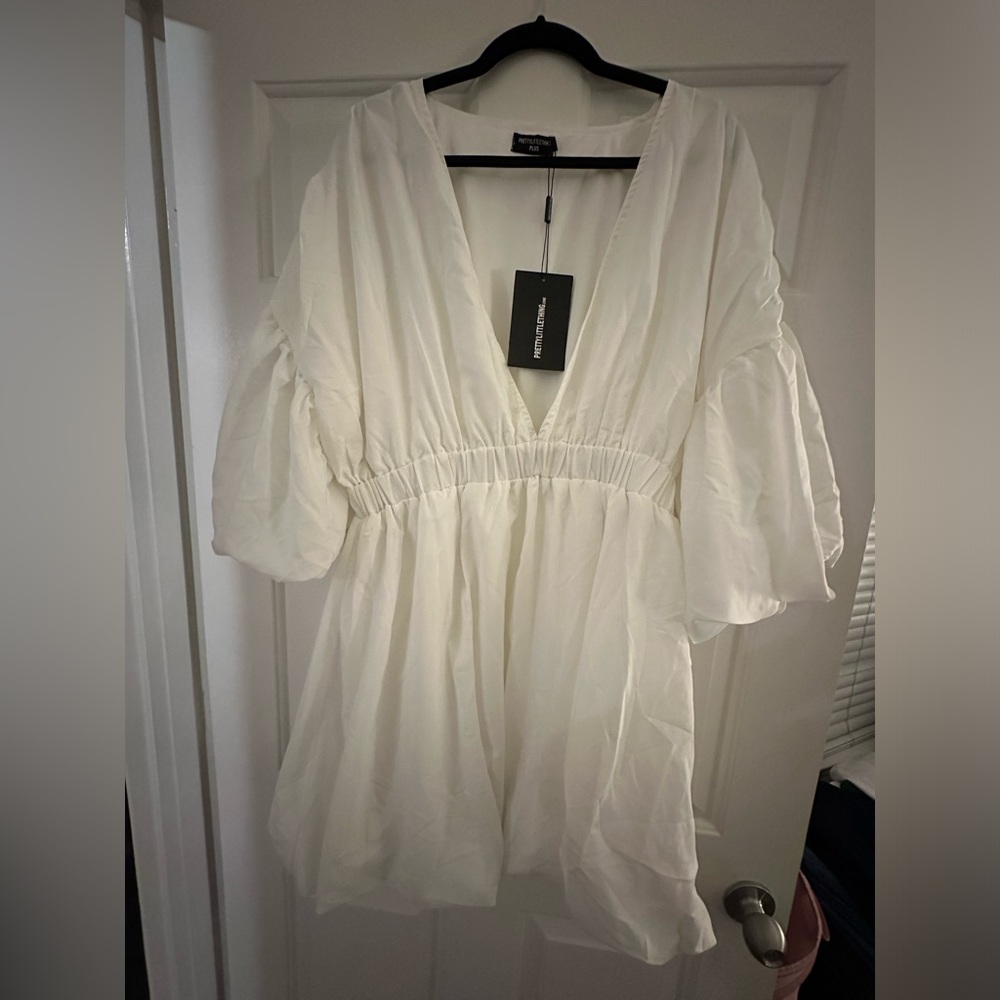 New with Tag White Bubble Hemmed Dress